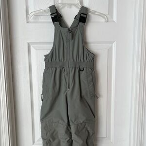 Lands End Grow-A-Longs Kids size 6 Gray Snow Bib